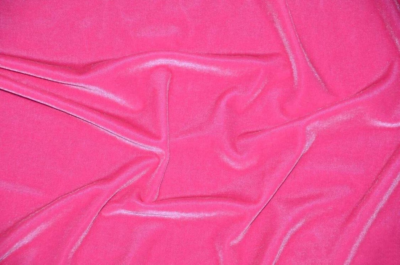 1 Yard Soft Plush Stretch Velvet Spandex Velour Fabric for Apparel Costume And Drapes